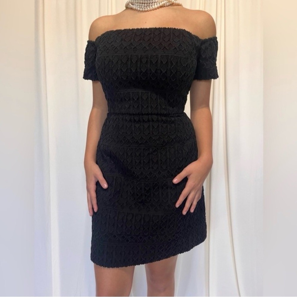 Vineyard Vines Textured Off-Shoulder Cotton Blend Mini Dress Size 6